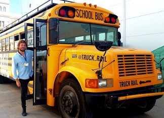 Lanzadera presenta Truck Rail, la experiencia de viaje ‘surfer’ en bus escolar americano